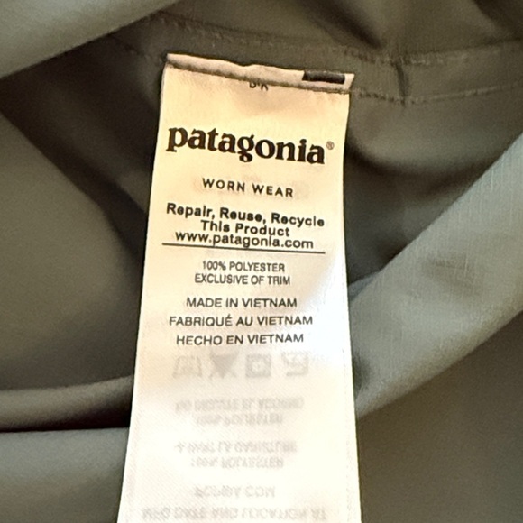 Patagonia sz M Long-Sleeved Skiddore Shirt Sage Green Casual Shirt like new - Picture 7 of 8